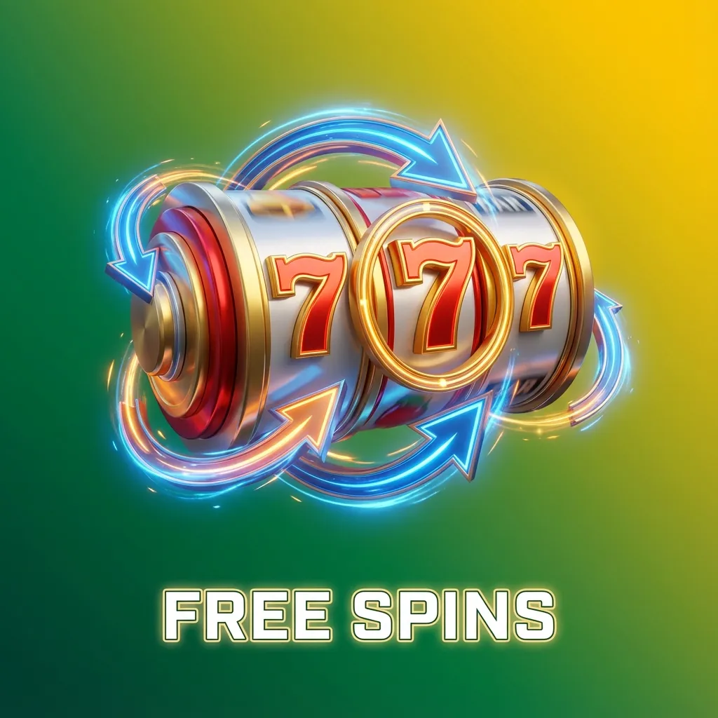 Illustration promoting Rainbow Riches Deluxe free spins with text about trying game features without risking real money
