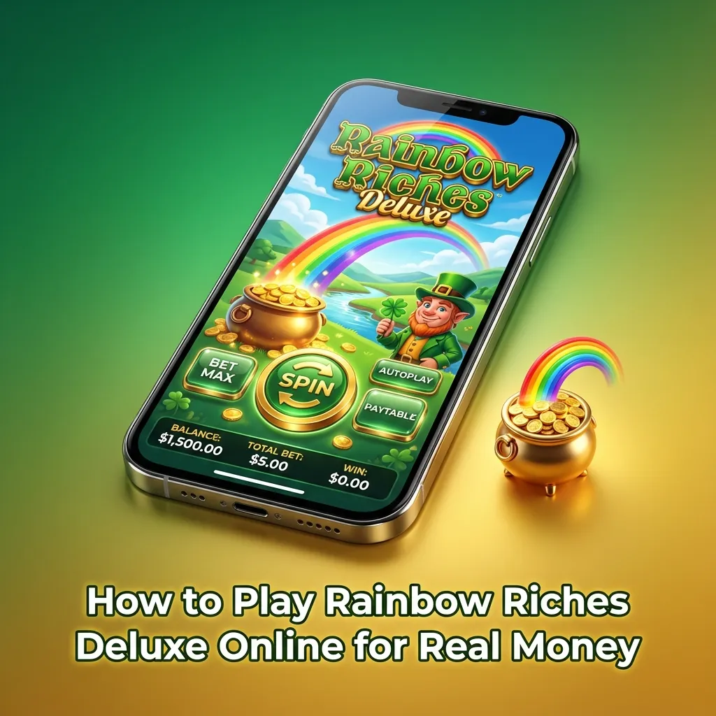 Steps to register at a UK casino and start playing Rainbow Riches Deluxe online for real money