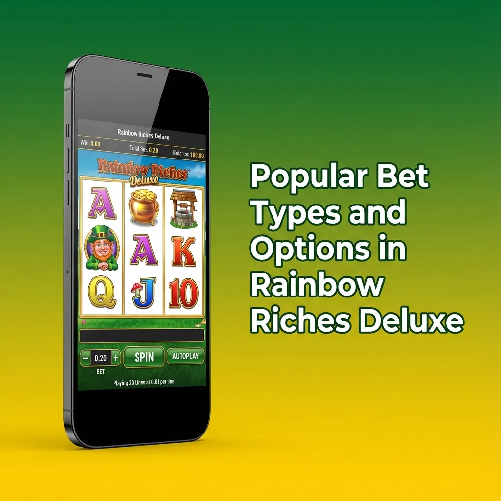 Chart showing Rainbow Riches Deluxe bet sizes, autoplay and quick-spin options for casual players and high rollers